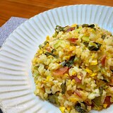 パラパラ簡単♡野沢菜漬けの炒飯